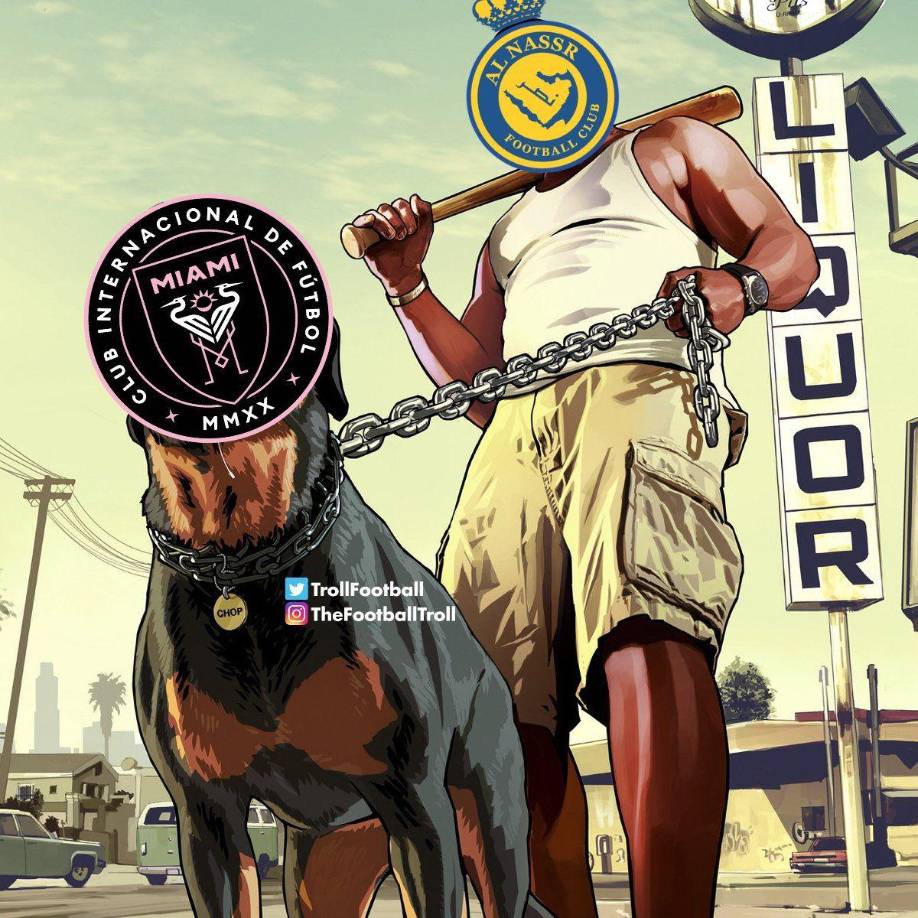 Memes destrozan a Messi e Inter Miami tras paliza del Al Nassr de Cristiano