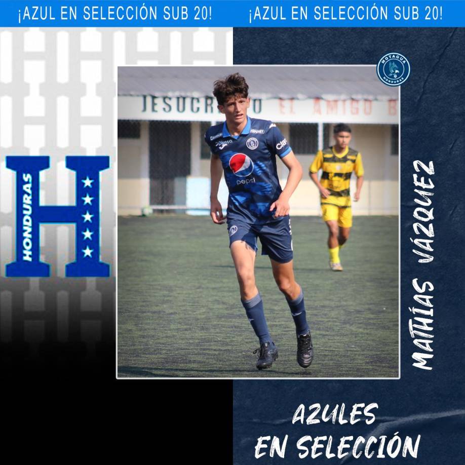 Mathías Vázquez, delantero de Motagua. Hijo del entrenador argentino Diego Vázquez.