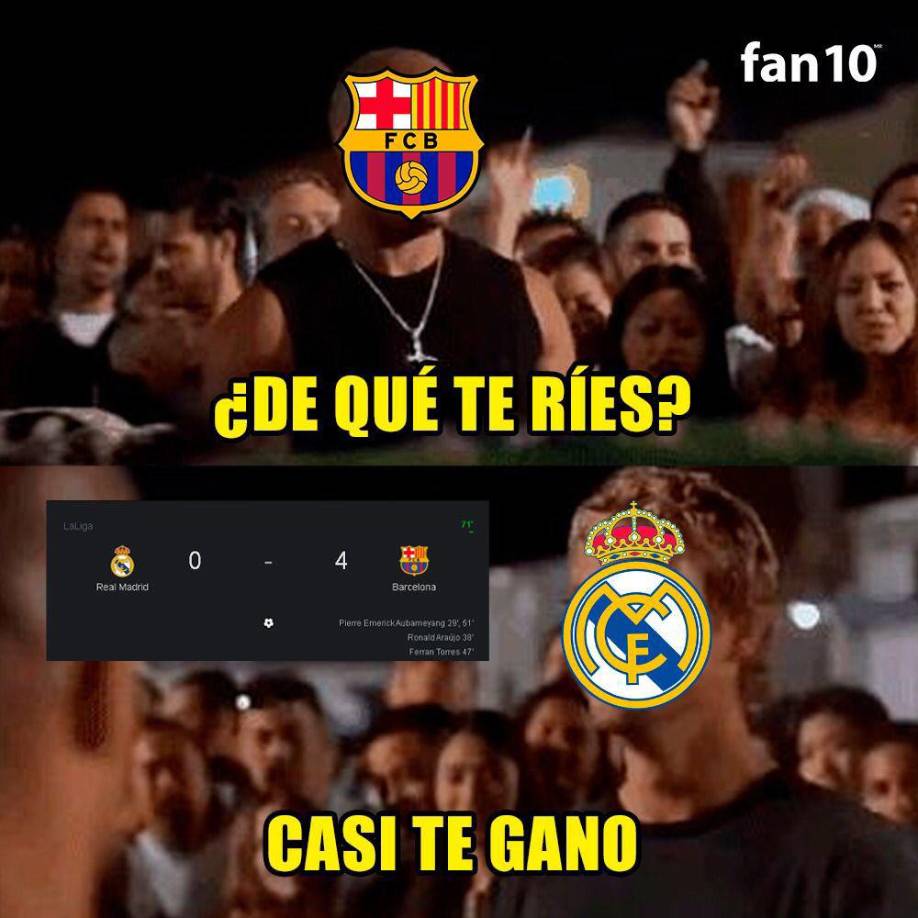 Los memes crucifican al Real Madrid tras ser goleado y humillado por el Barça de Xavi