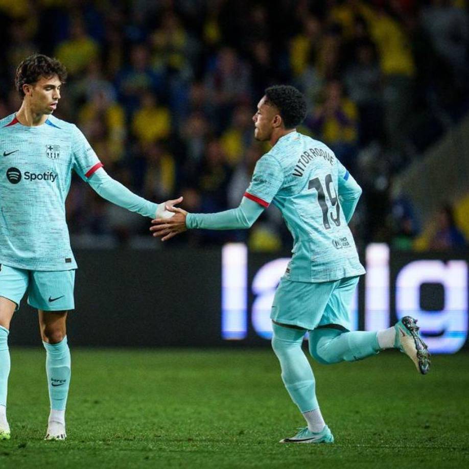 El atacante se estrenó con el Barça frente a la UD Las Palmas. Fue suplente y disputó los últimos 13 minutos en el Estadio Gran Canaria.
