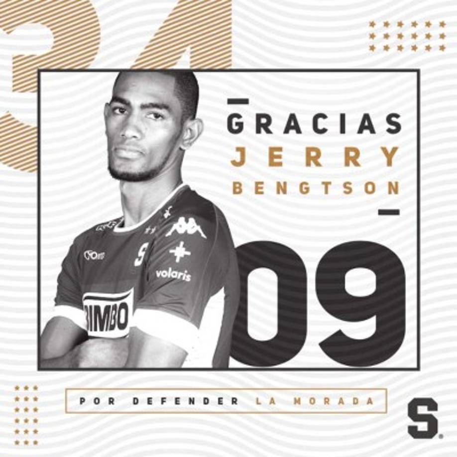 Jerry Bengtson no seguirá en la Liga Deportiva Alajuelense de Costa Rica, informó el club tico con esta imagen.