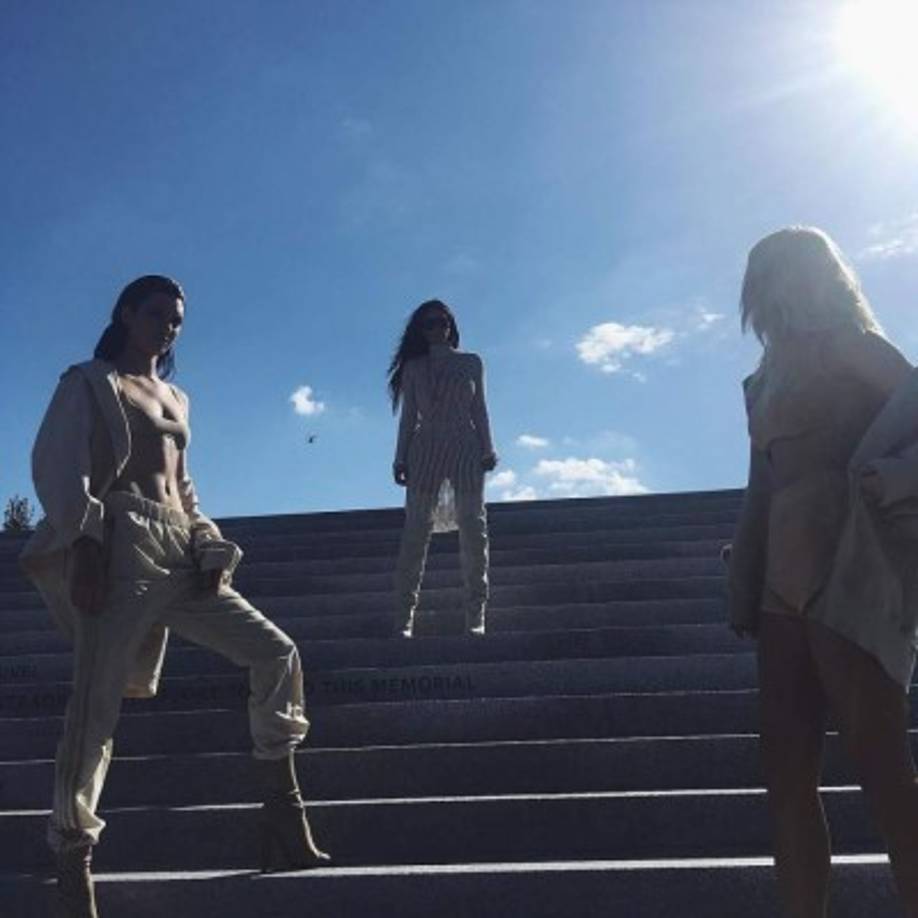 Kendall Jenner, Kylie Jenner y Kim Kardashian en Nueva York por la Semana de la Moda.