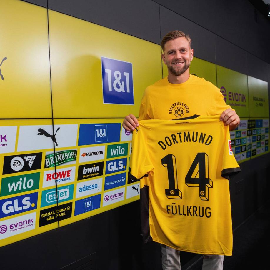 Niclas Füllkrug (30 años) ficha por el Borussia Dortmund. El delantero alemán llega al equipo subcampeón de la Bundesliga procedente del Werder Bremen. Firma hasta 2026.