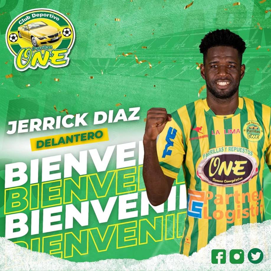 El Parrillas One también anunció el fichaje del delantero hondureño Jerrick Diaz de 34 años.