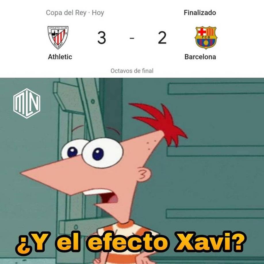 Los memes de la eliminación del Barcelona en la Copa del Rey con Dembélé y Xavi protagonistas