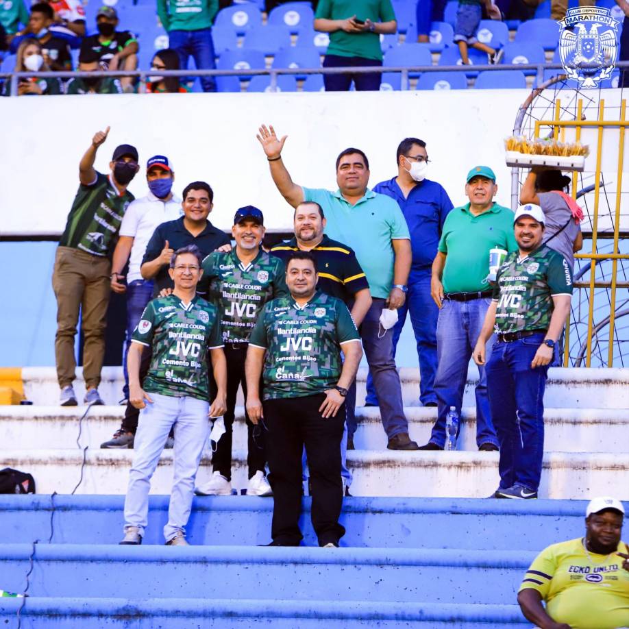 El presidente de Marathón, Orinson Amaya, estuvo en las gradas del estadio Olímpico observando el partido ante el Vida.