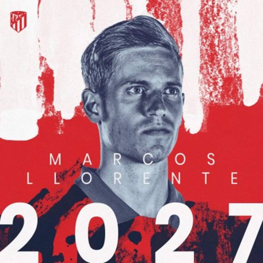 El Atlético de Madrid ha hecho oficial la renovación de Marcos Llorente hasta 2027. El centrocampista madrileño, de 26 años, ha ampliado su contrato tres temporadas más, ya que el anterior expiraba en 2024. La renovación de uno de los referentes del equipo colchonero apuntala el proyecto liderado por Diego 'Cholo' Simeone.