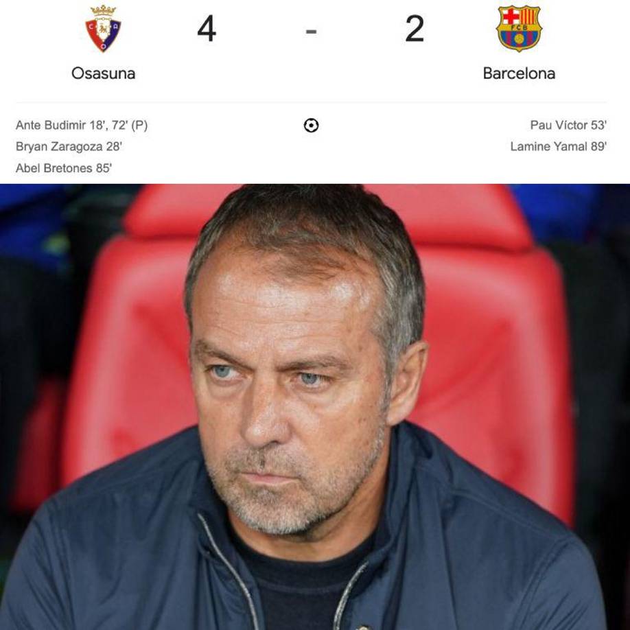 Barcelona sufre burlas: los memes que dejó la goleada ante Osasuna