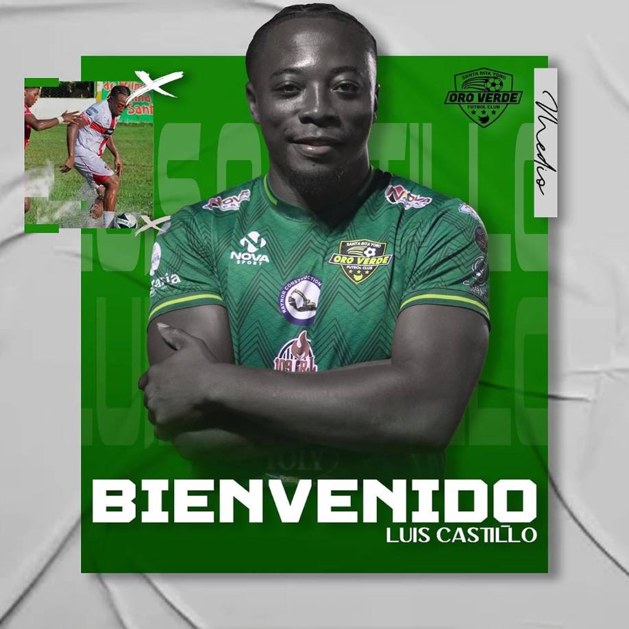 Otro mediocampista para el Oro Verde FC. El equipo de la Liga de Ascenso fichó a Luis Castillo, quien ha tenido paso por varios clubes de segunda.