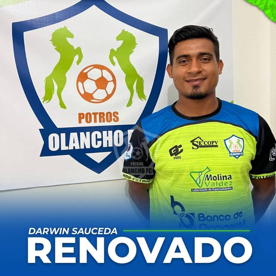 Darwin Sauceda - Es otro de los futbolista que ha renovado su contrato con los Potros de Olancho FC.