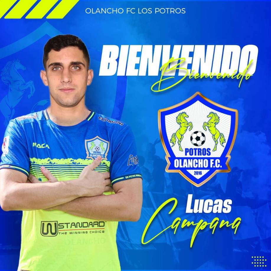 Lucas Campana - El delantero arentino es la nueva baja del Motagua y fue anunciado como nuevo fichaje del Olancho FC, siendo su tercer club en la Liga Nacional.