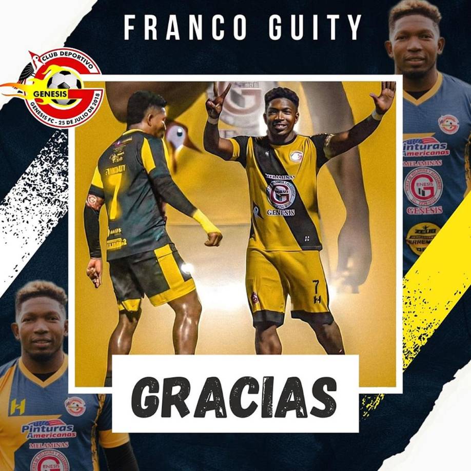 Franco Güity anunció su salida inesperada del Génesis de Comayagua y dejó entrever su retiro del fútbol. “Un día triste para mí, me aparto del equipo y del fútbol profesional, quizás no de la forma que me hubiese gustado, pero no se puede ir contra la corriente si ya no eres útil en un sitio. Agradecer a todos por lo vivido en el camino este tiempo, me disculpo con los que tuve algún roce por el bien de equipo y nos vemos en las vueltas de la vida”.