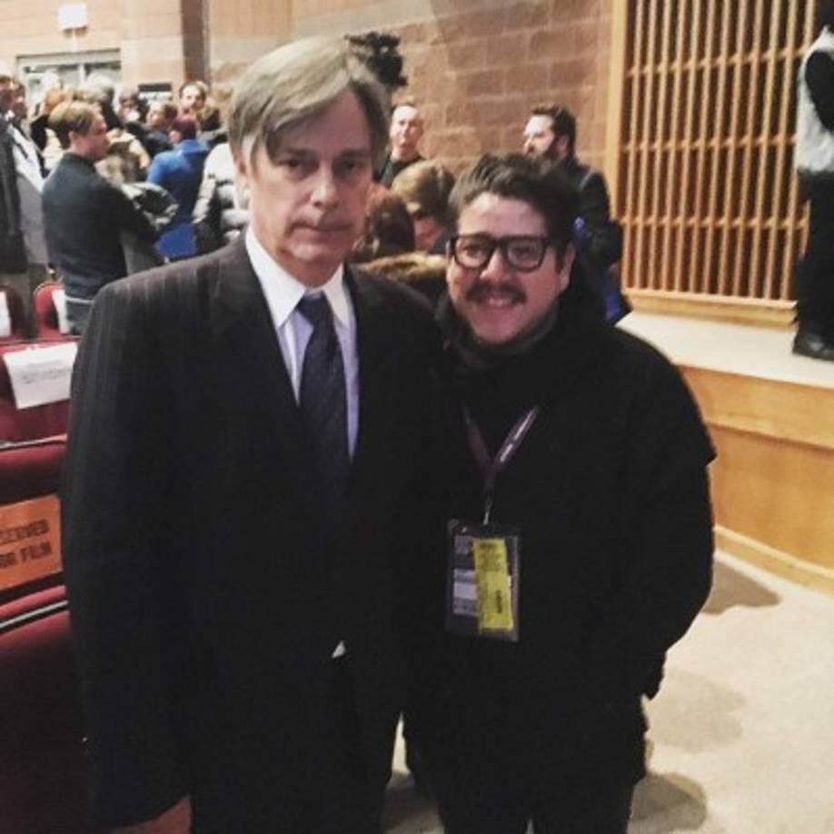 Jurek Jablonicky junto al director y guionista Whit Stillman.