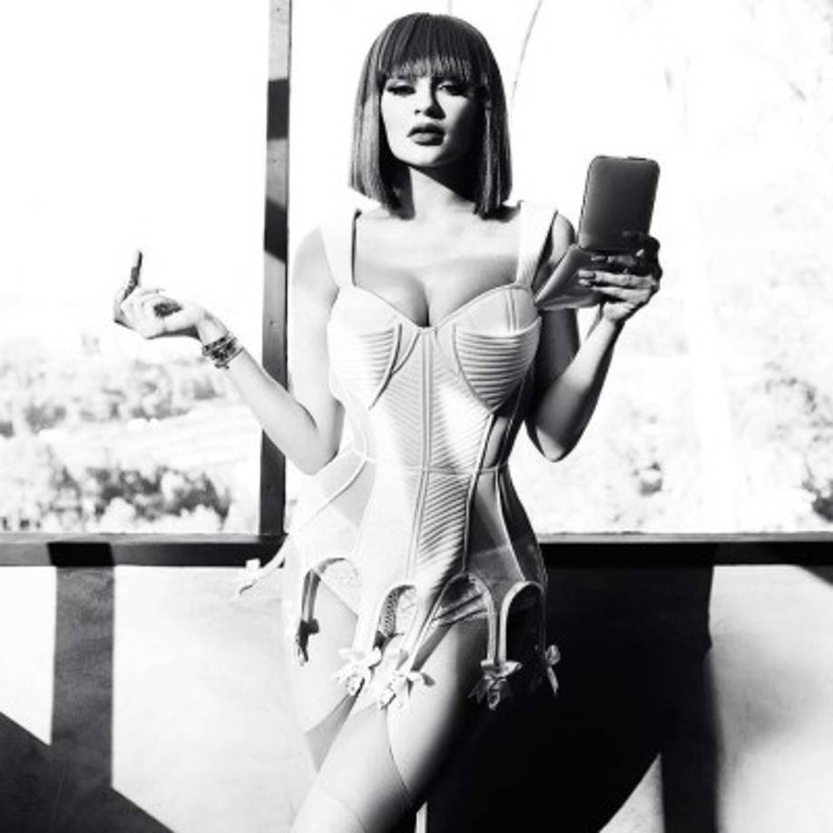 Kylie en una de sus sesiones de fotos más sensuales.