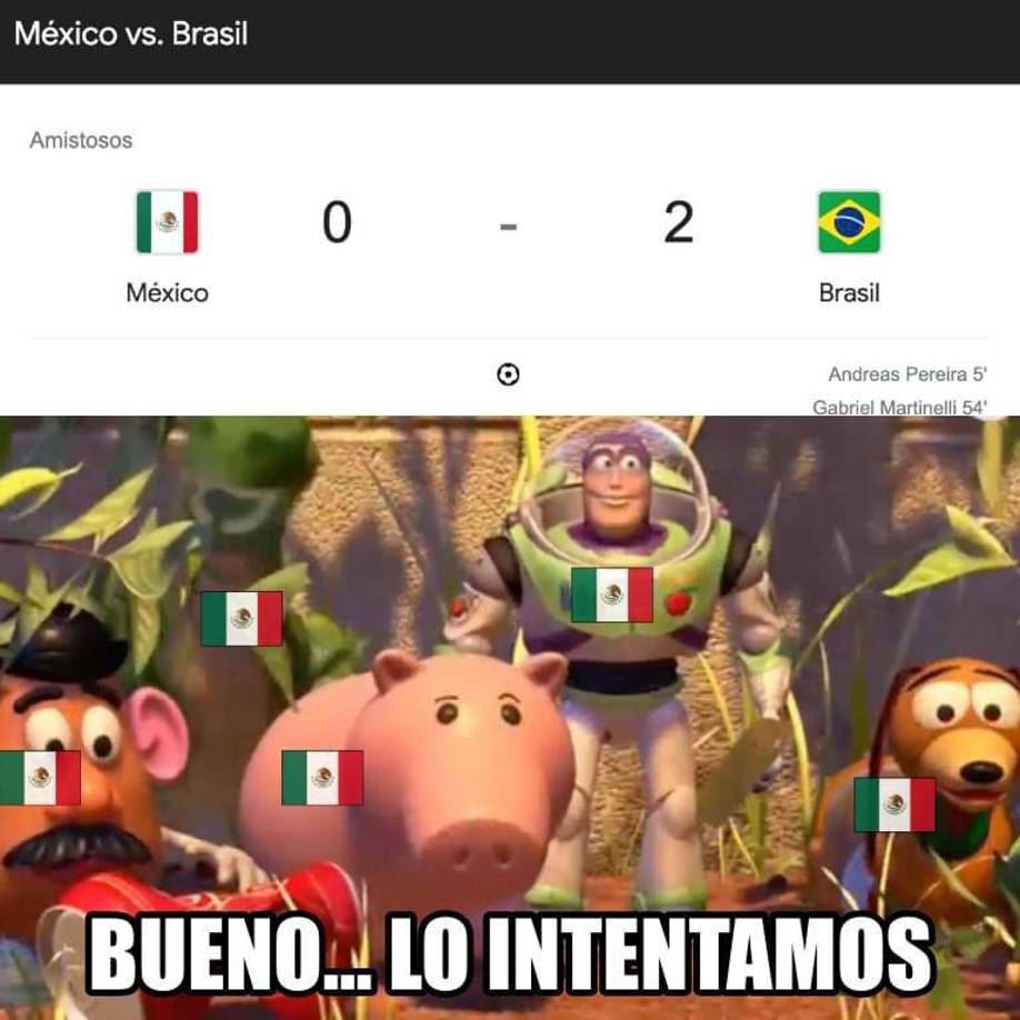 México, objeto de burlas tras caer ante Brasil: los memes que dejó el amistoso