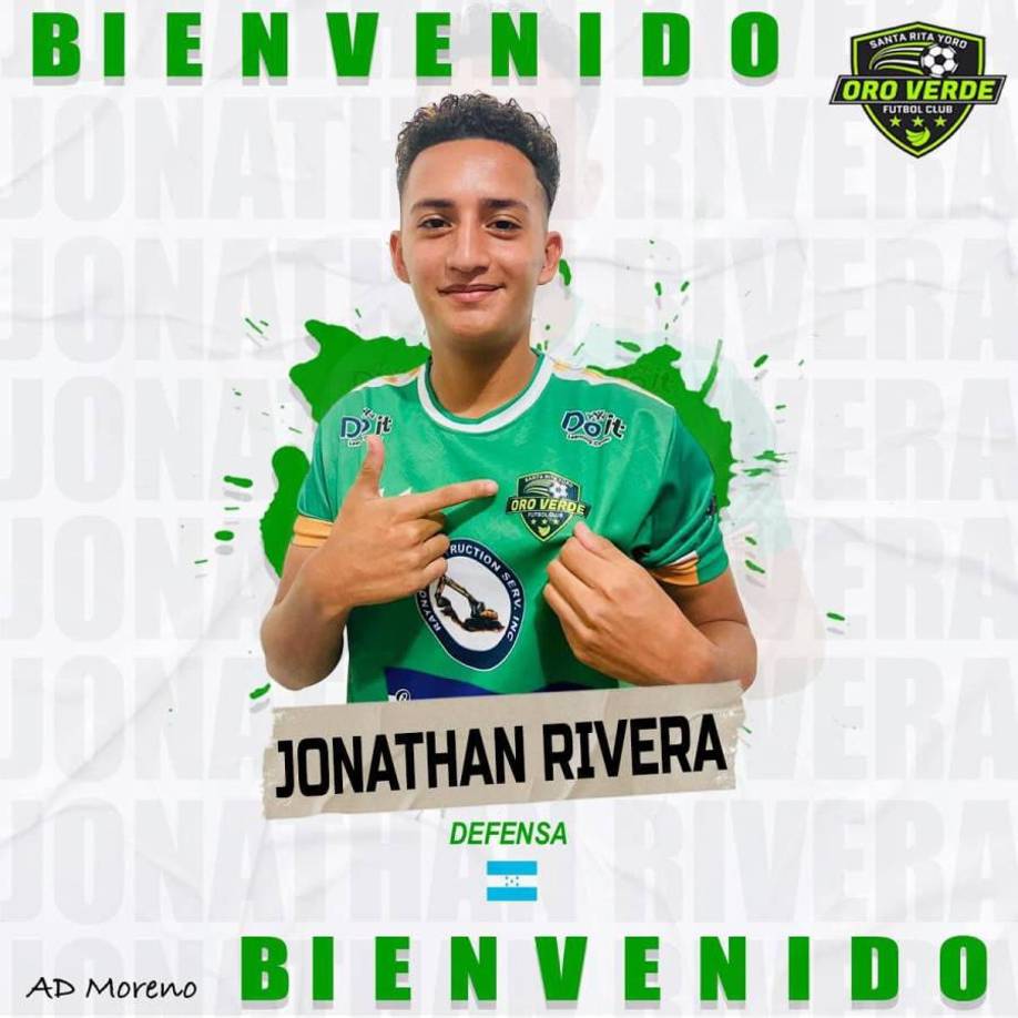 El defensor Jonathan Rivera también continuará vistiendo los colores del Oro Verde de la Liga de Ascenso.