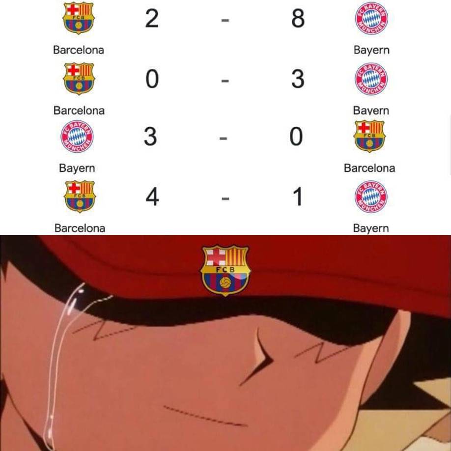 Burlas al Real Madrid: Los memes que dejó la goleada del Barcelona al Bayern en Champions