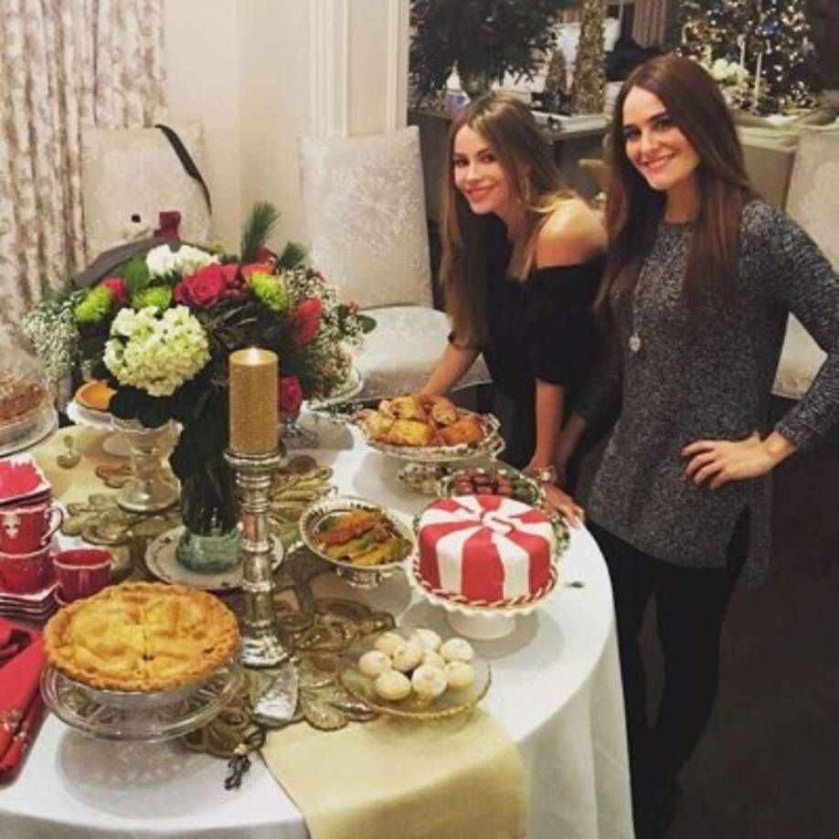 Sofía Vergara junto a su hermana.