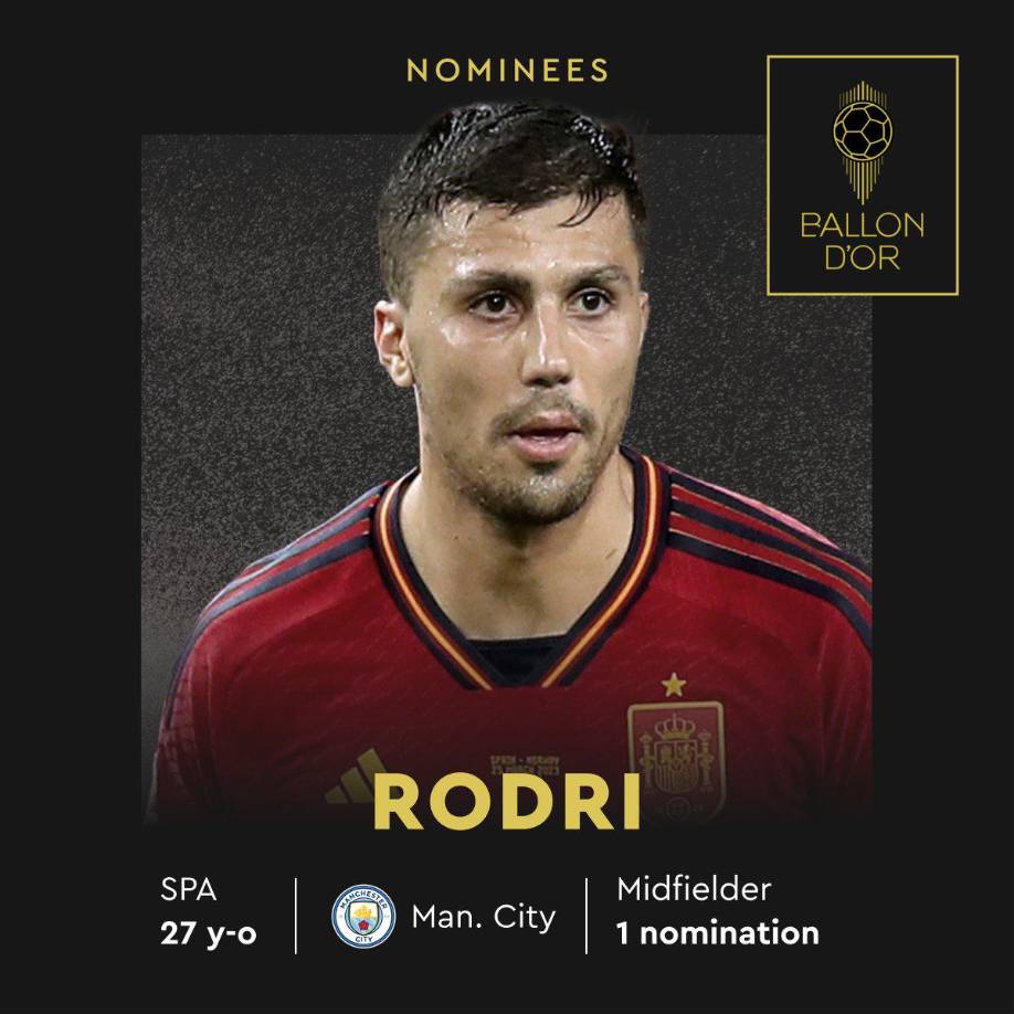 Rodri (Manchester City) - El mediocampista español marcó cuatro goles y dio siete asistencias. Ganó la Liga de Campeones, la Premier League, la Liga de Naciones de la UEFA y la Copa FA.