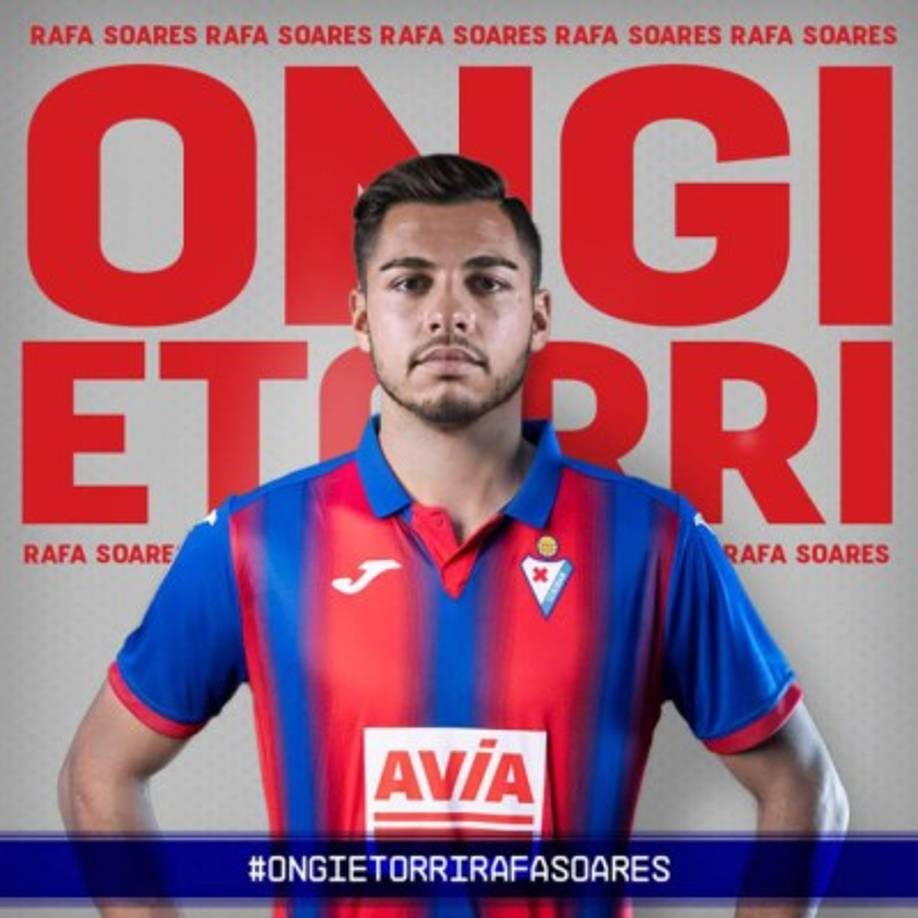El Eibar ha incorporado a su plantilla al lateral izquierdo portugués Rafa Soares, que llega procedente del Vitoria de Guimaraes en calidad de cedido hasta junio de 2021, con opción de compra.