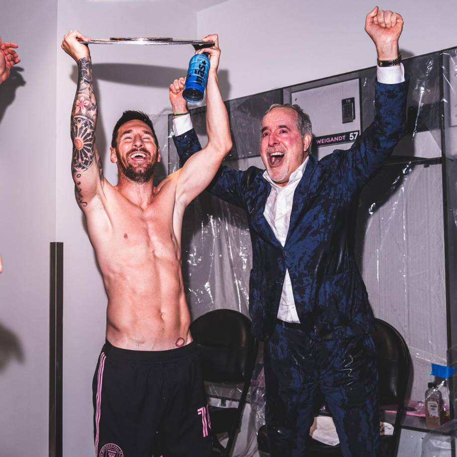 Locuras de Messi y sus amigos festejando segundo título con Inter Miami: ¿Y David Ruiz?
