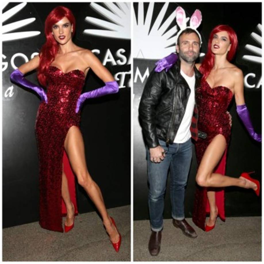 Alessandra Ambrosio a lo Jessica Rabbit.