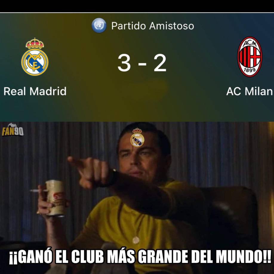 Real Madrid-Milan: Los jocosos memes que dejó el partido amistoso