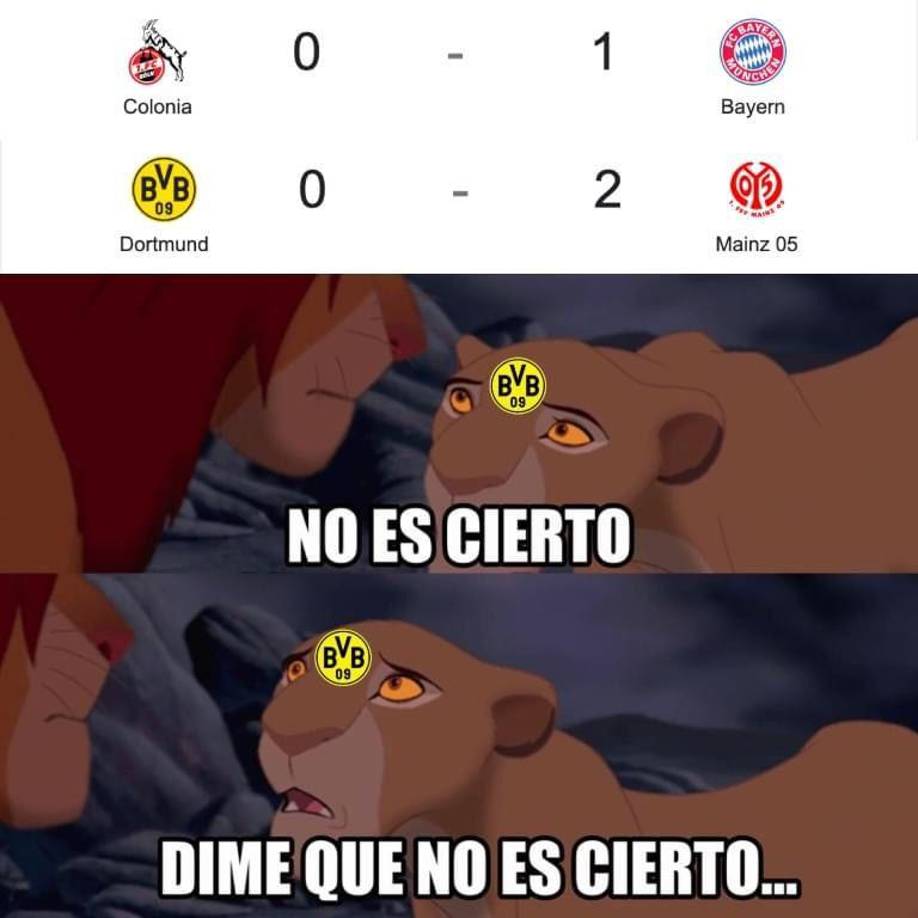 ¡No perdonan! Los memes al Borussia Dortmund tras perder el título