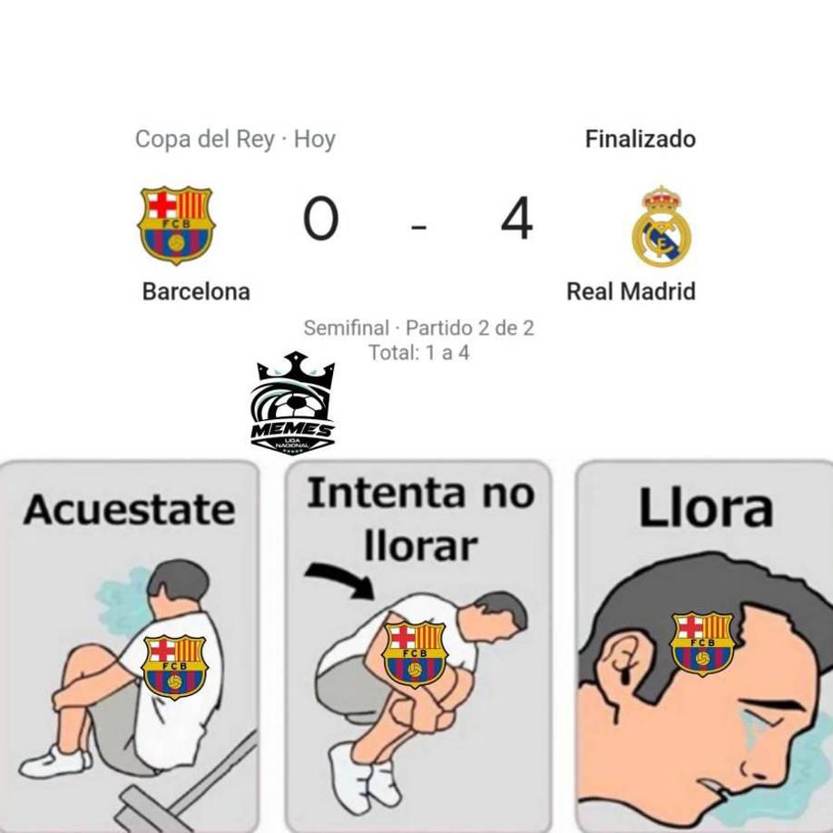 Los crueles memes que destrozan al Barcelona tras la paliza del Madrid