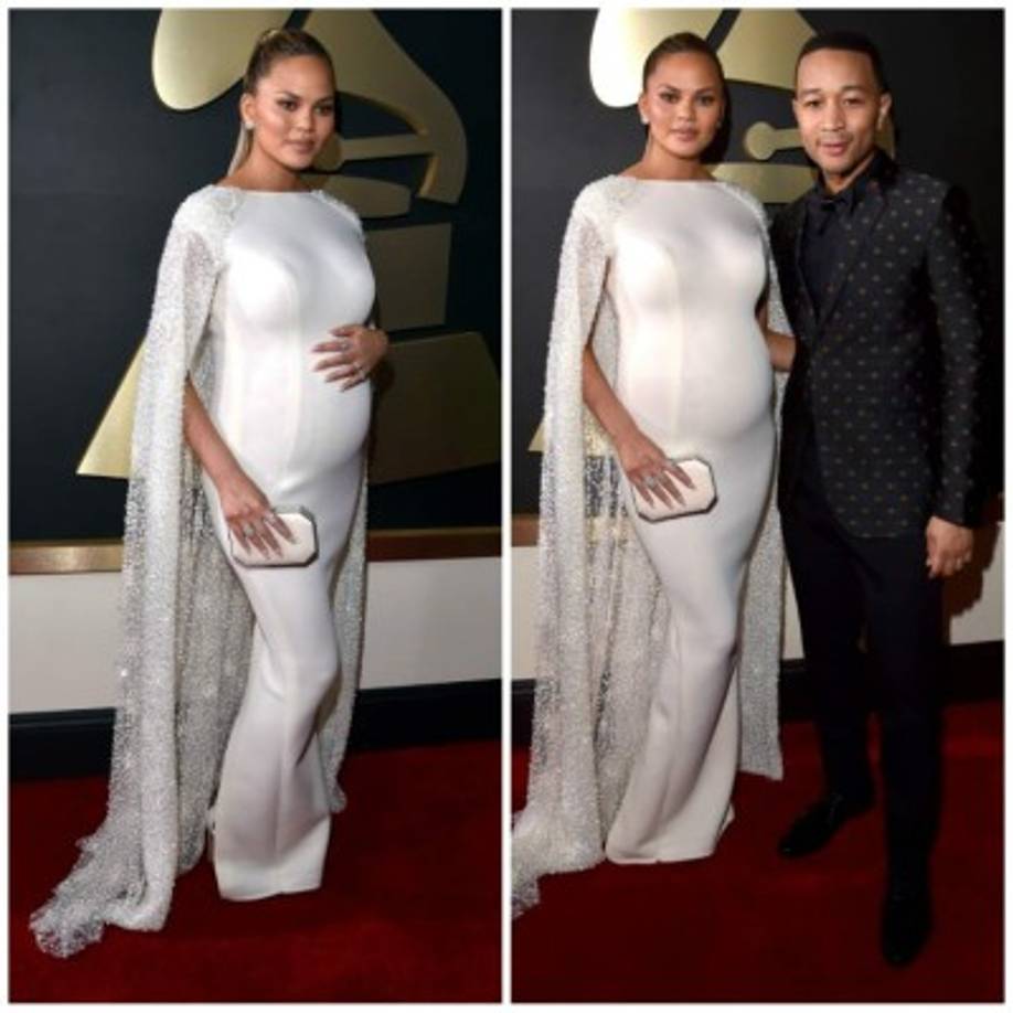 Chrissy Teige con su esposo John Legend.