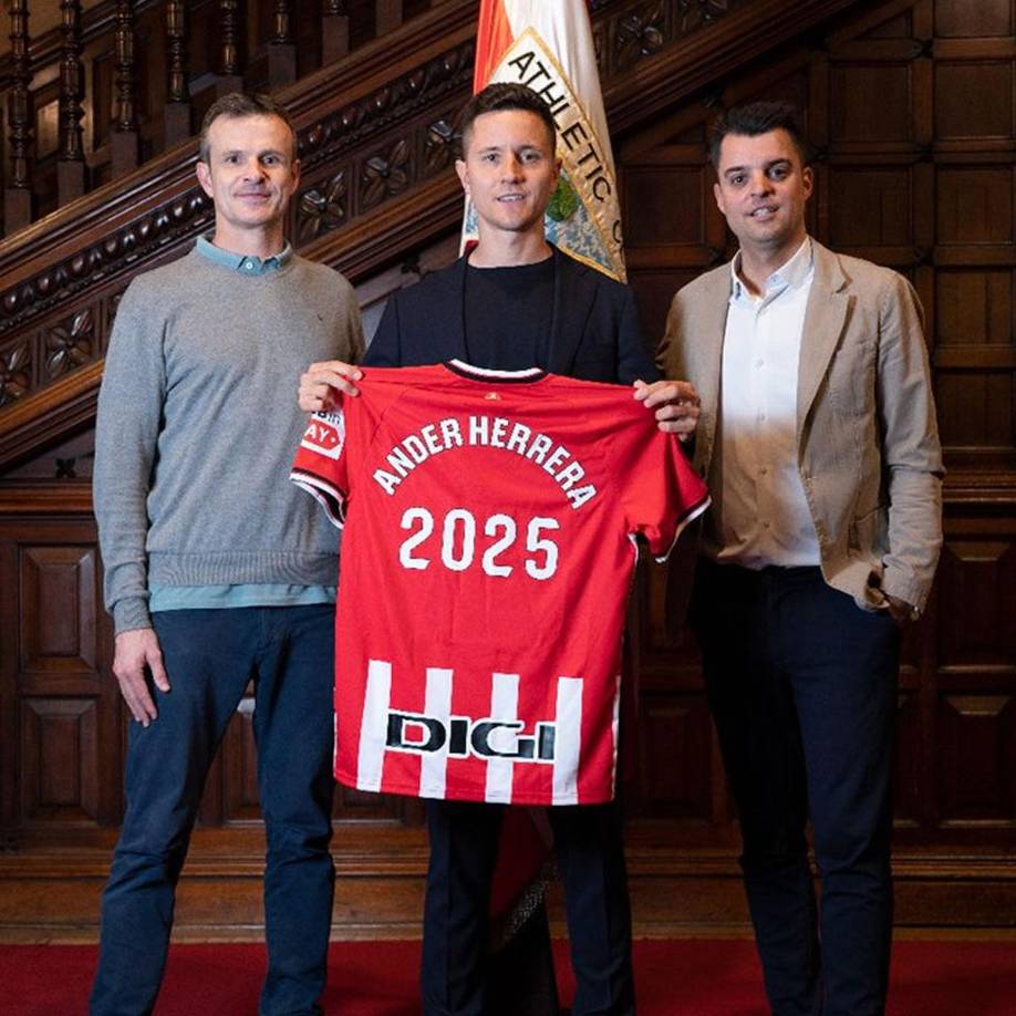 El Athletic Club de Bilbao confirmó que Ander Herrera ha ampliado su contrato por una temporada, hasta el 30 de junio de 2025, y cumplirá así su sexta campaña como futbolista del equipo rojiblanco.
