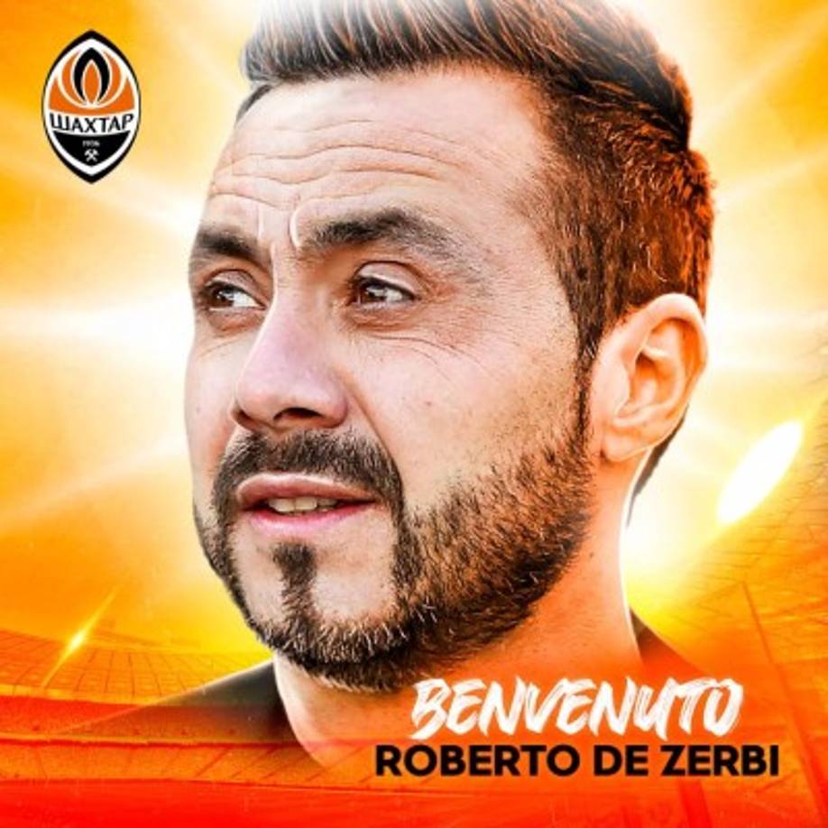 El italiano Roberto De Zerbi se convirtió en el nuevo entrenador del Shakhtar Donetsk, llega procedente del Sassuolo de la Serie A. Sustituirá al portugués Luis Castro, que abandonó el equipo del Donbás después de no lograr ningún título esta temporada. Foto Twitter @FCShakhtar.