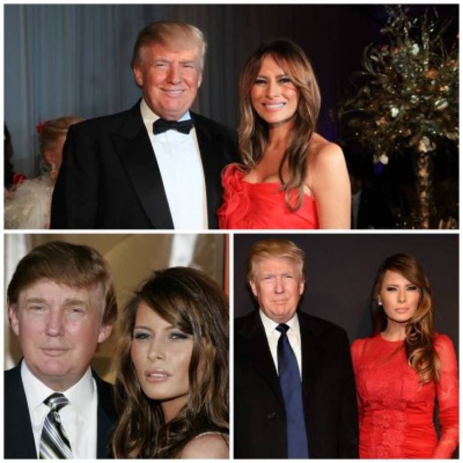 Donald Trump y Melania Trump: El actual presidente de los EUA le echó el ojo a Melania Knavs (apellido de soltera) cuando se conocieron en un certamen de Miss Universo, se casaron posteriormente. En el tercer matrimonio para Trump y el primero para Melania.<br/><br/>Melania se convirtió en residente permanente de los Estados Unidos en 2001 y consiguió su ciudadanía en 2006, un año después de su matrimonio con Trump.<br/>