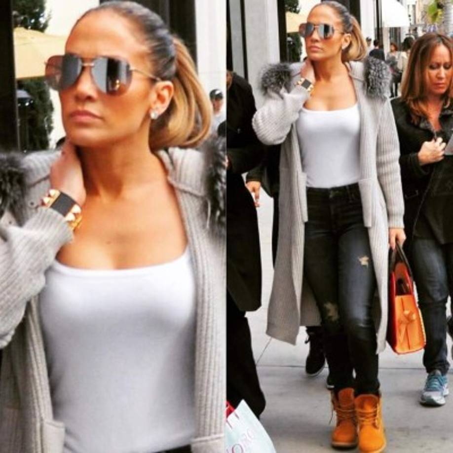 Jennifer López de compras por Nueva York.