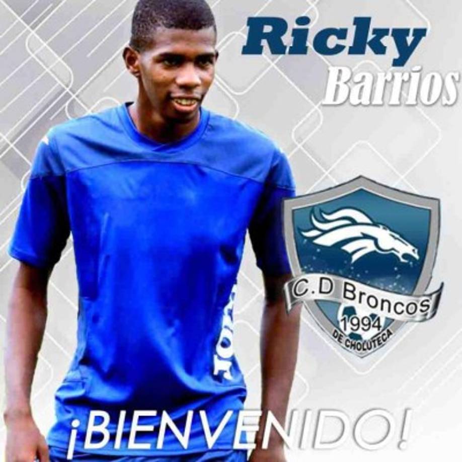 Ricky Barrios: El ex jugador del Motagua ha sido anunciado como nuevo fichaje del Broncos de Choluteca.