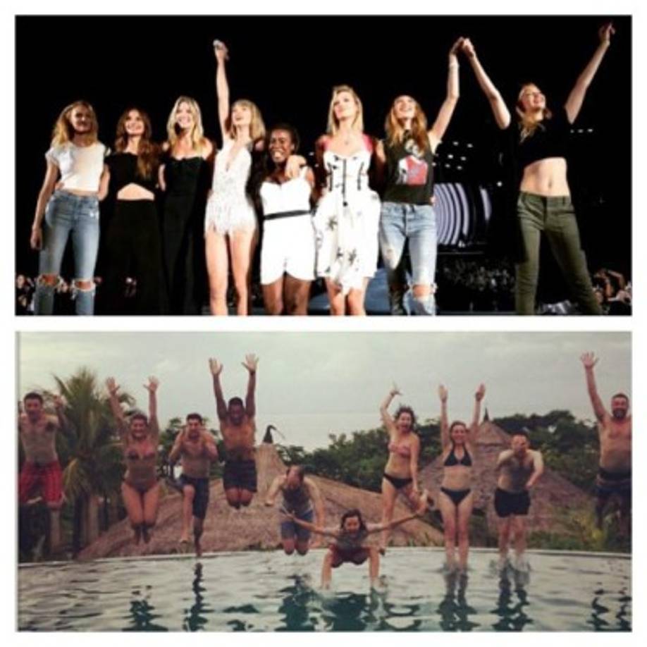 También burlándose de Taylro Swift y sus amigos.