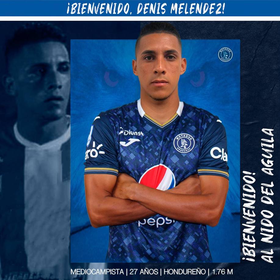 OFICIAL: Motagua anunció el fichaje del centrocampista Denis Meléndez, llega procedente del Vida.