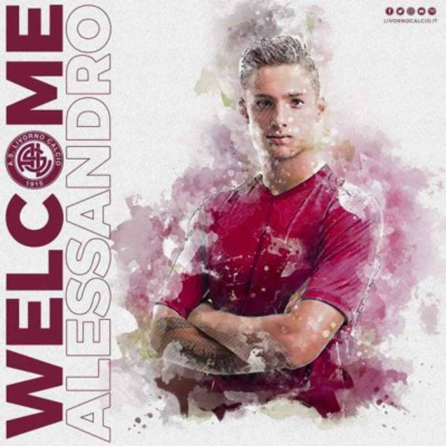 El Livorno obtiene la cesión del guardameta italiano Alessandro Plizzari por una temporada. Llega procedente del AC Milan.