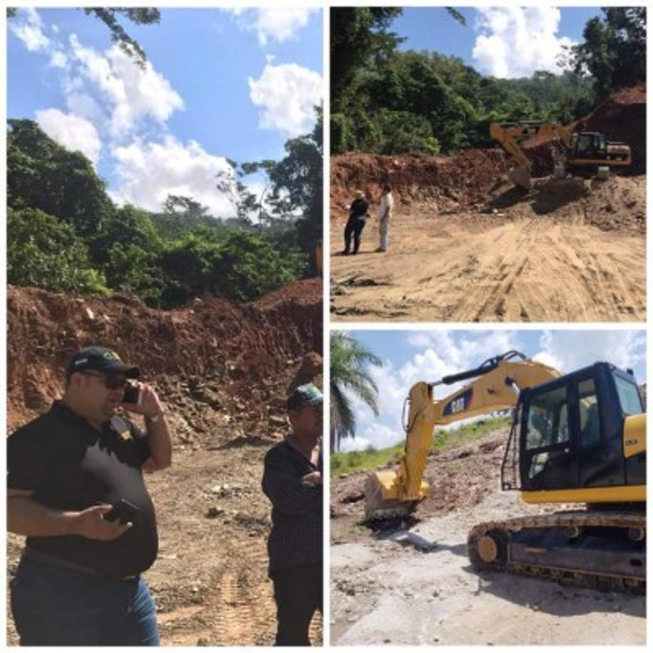 Inspecciones en varios sectores del departamento de Cortés y Yoro se desarrollan por denuncias de extracción ilegal de material no metálico<br/>