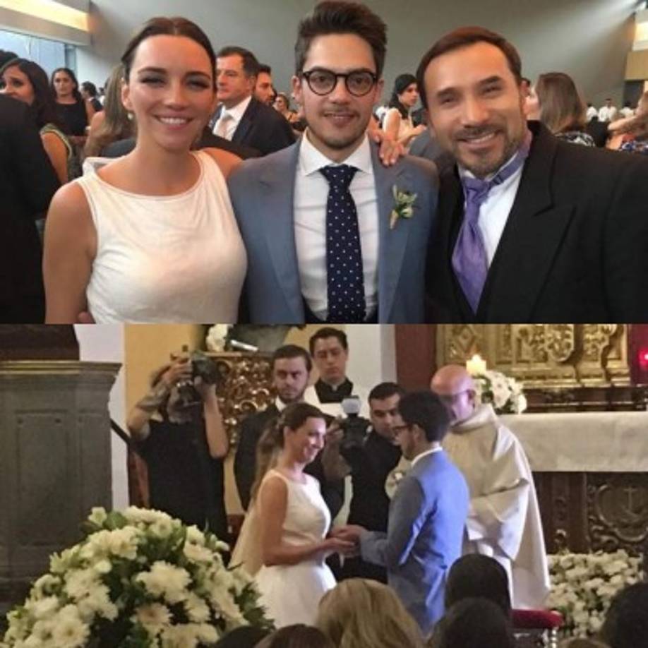 Luego de la ceremonia religiosa los novios llegaron al salón tomados de la mano y bailando al ritmo de 'Shut Up and Dance', de Walk The Moon, alrededor de las 4:00 pm.<br/>