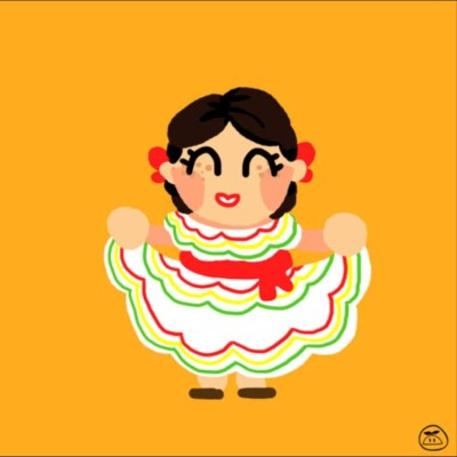 Traje típico de hondureña.