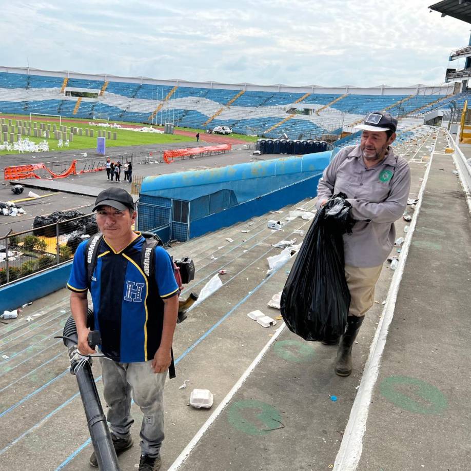 El hallazgo, según contó, fue en el camerino donde estuvo el artista. 