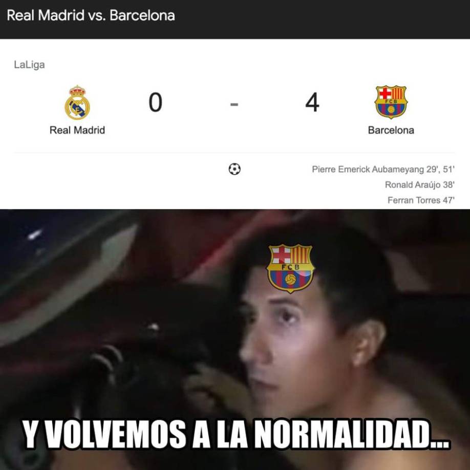 Siguen las burlas: Los otros memes que no se han visto tras el Real Madrid - Barcelona