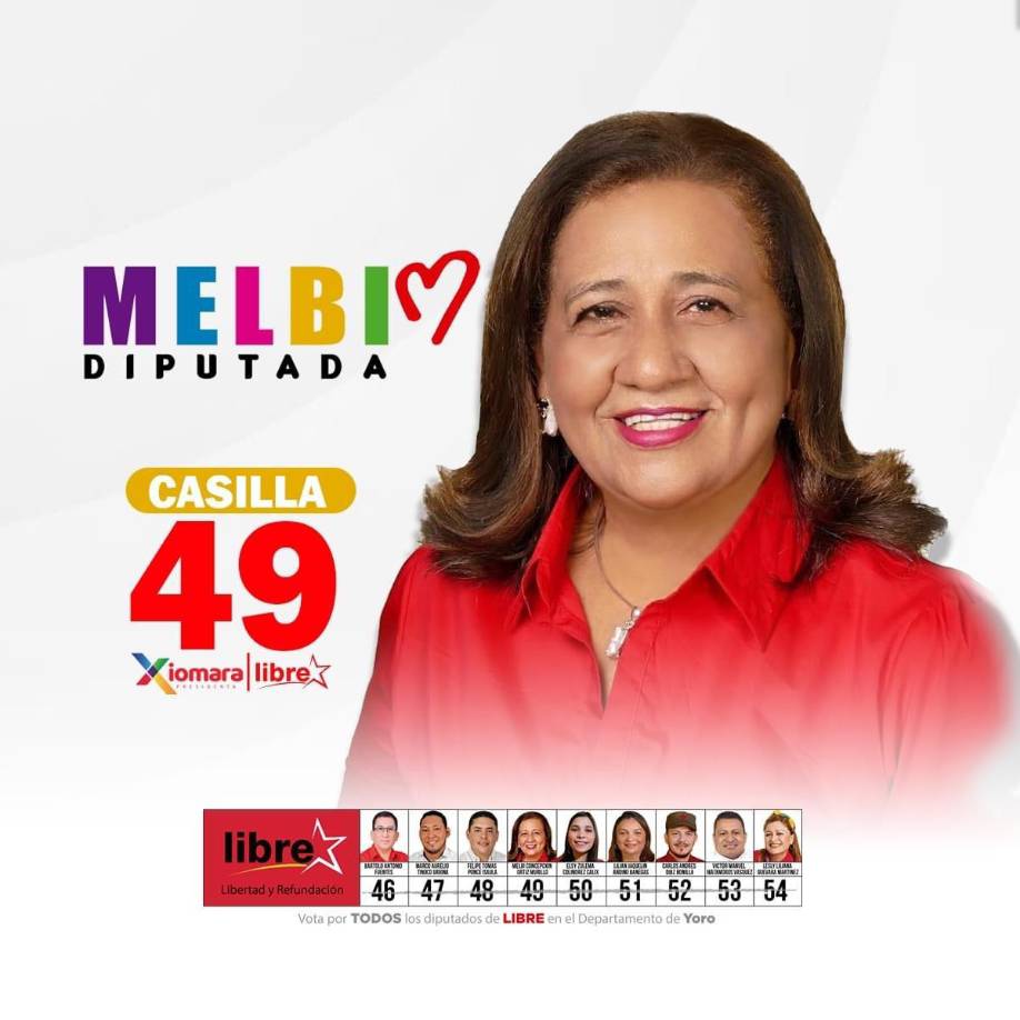 Melbi Concepción Ortiz, de Libre, también está entrando en la lista diputados electos. Obtiene 34,108 votos. 