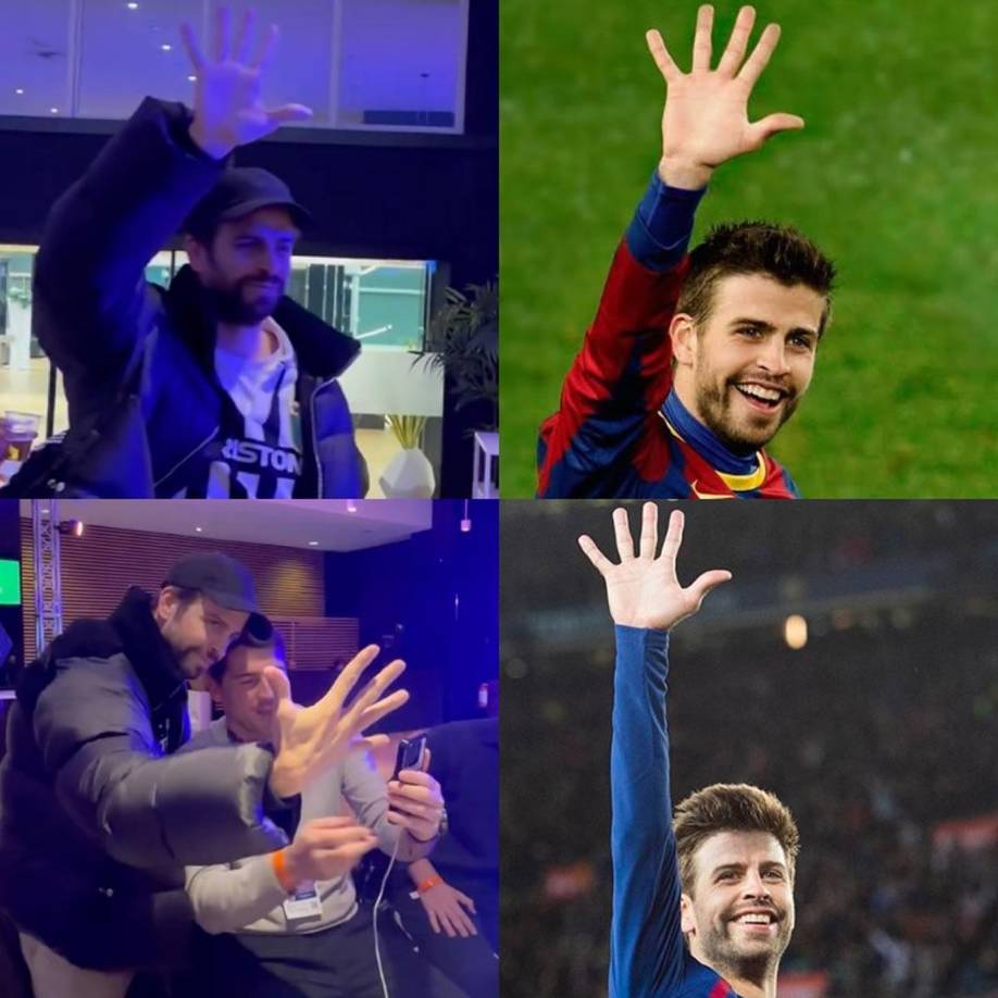 Gerard Piqué recordó cuando se ha burlado del Real Madrid con las famosas manitas.