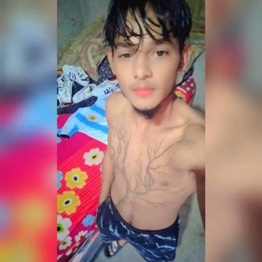 Foto en vida de Michael Meza de 20 años.