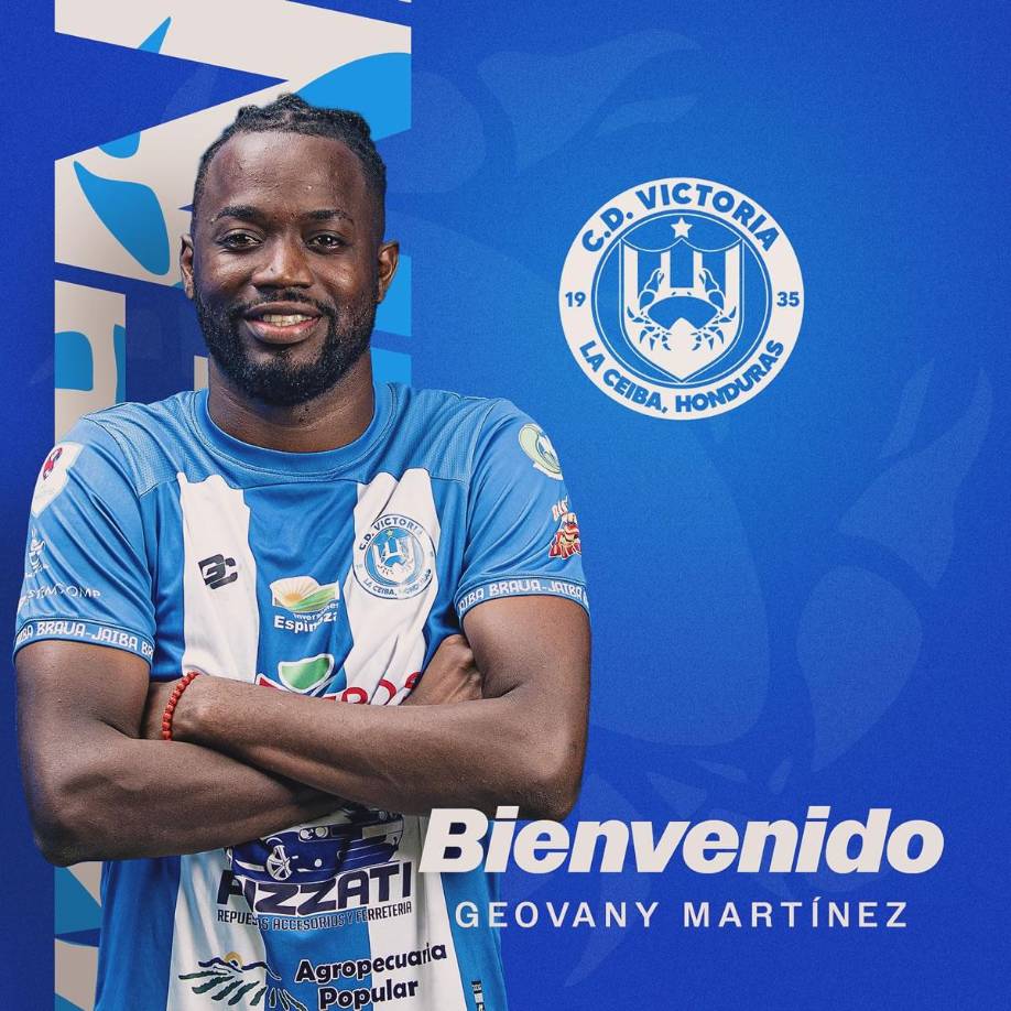 El delantero Geovanny Martínez fue anunciado como nuevo fichaje del Victoria de La Ceiba. ‘El Virus’ llega procedente del Marathón, quien lo cedió a préstamo.