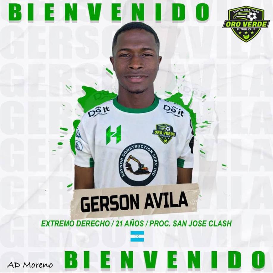 Gerson Ávila se unió a las filas del Oro Verde. El extremo derecho llega a Santa Rita procedente del San José Clash, club que descendió a Liga Mayor.