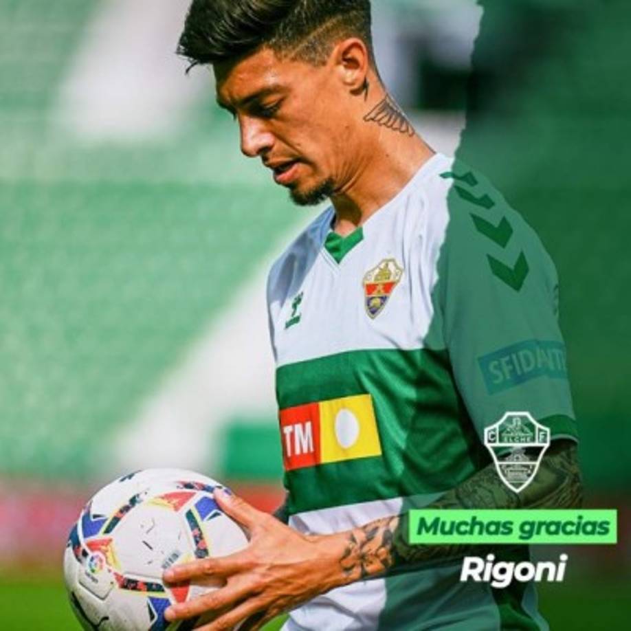 El Elche ha anunció que llegó a un acuerdo para traspasar al delantero argentino Emiliano Rigoni al Sao Paulo de Brasil. El atacante fue uno de los fichajes estrellas del equipo ilicitano para su regreso a Primera División, pero su rendimiento no ha estado a la altura de las expectativas. Foto Elche Twitter.