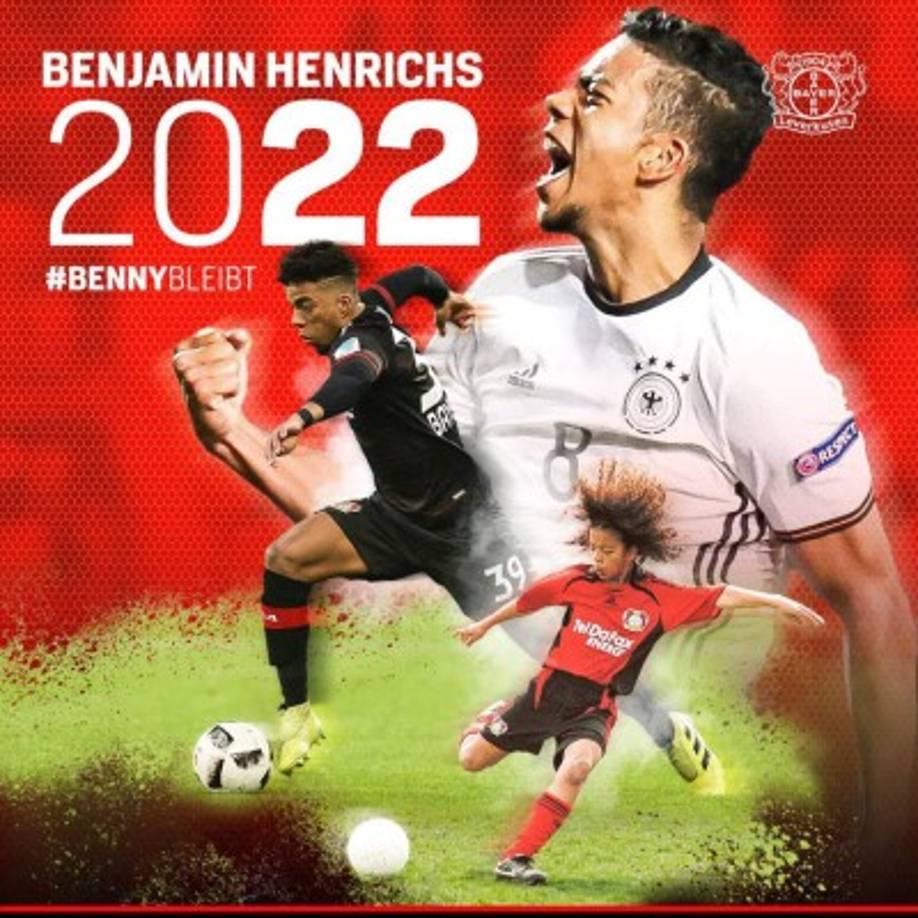 El Bayer Leverkusen ha llegado a un acuerdo para ampliar el contrato de Benjamin Henrichs hasta el 30 de junio de 2022, según ha hecho oficial el propio club. 'Esto es algo muy bueno para mí. Y demuestra que el equipo en el que llevo tanto tiempo sigue confiando en mí', dijo el internacional alemán.